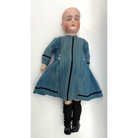 Antique 1906 Schoenau & Hoffmeister Bisque Doll 22” Open Mouth Compo Body - Picture 6 of 16